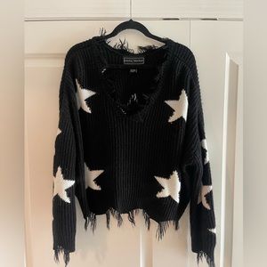 Star cropped sweater